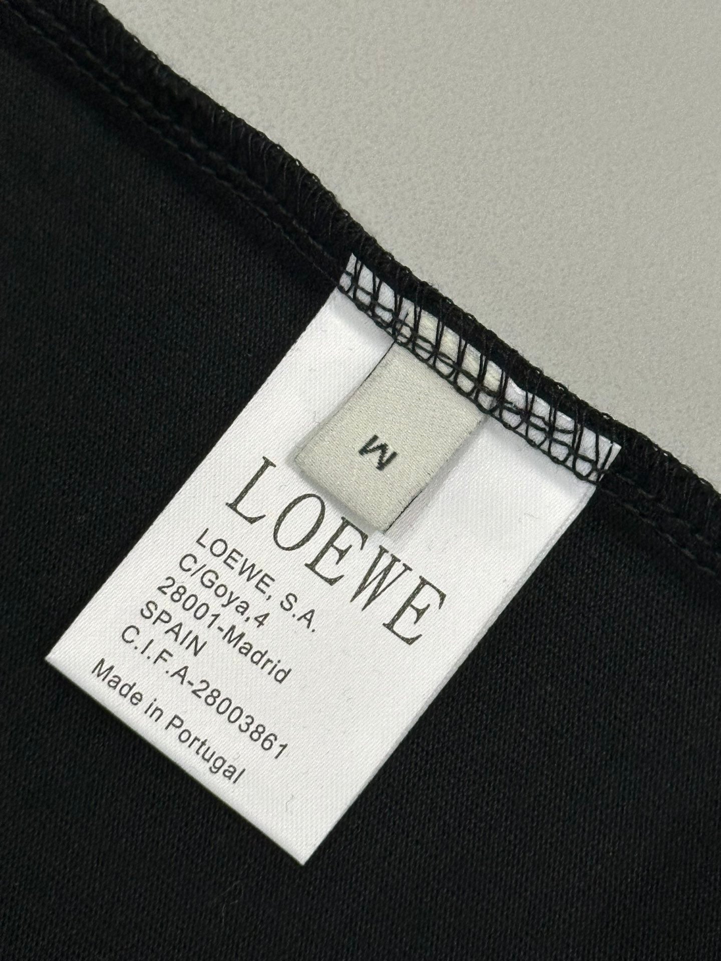 LOEWE Official Logo Embroidered T-Shirt | Unisex Luxury Cotton Tee | S–XL