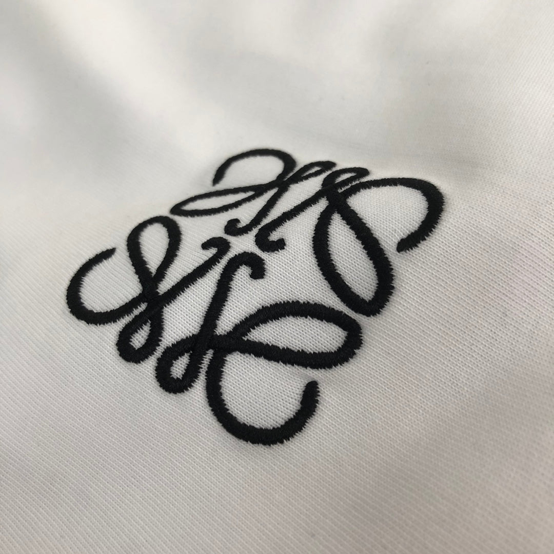 LOEWE 24SS Logo Embroidered Luxury T-Shirt | Unisex Premium Cotton Tee | XS–L