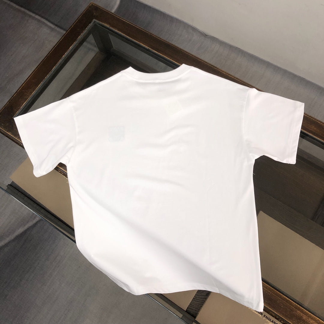 LOEWE 24SS Logo Embroidered Luxury T-Shirt | Unisex Premium Cotton Tee | XS–L