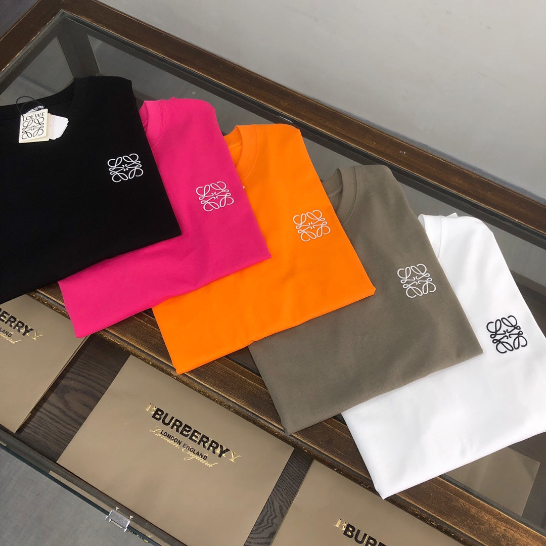 LOEWE 24SS Logo Embroidered Luxury T-Shirt | Unisex Premium Cotton Tee | XS–L