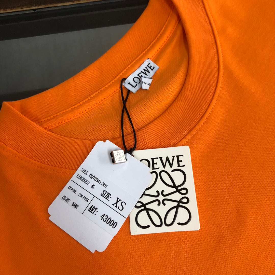 LOEWE 24SS Logo Embroidered Luxury T-Shirt | Unisex Premium Cotton Tee | XS–L