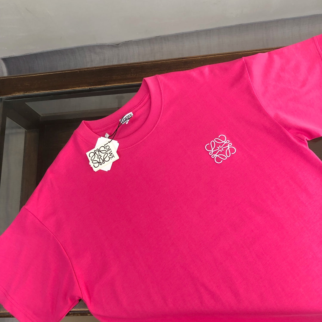 LOEWE 24SS Logo Embroidered Luxury T-Shirt | Unisex Premium Cotton Tee | XS–L