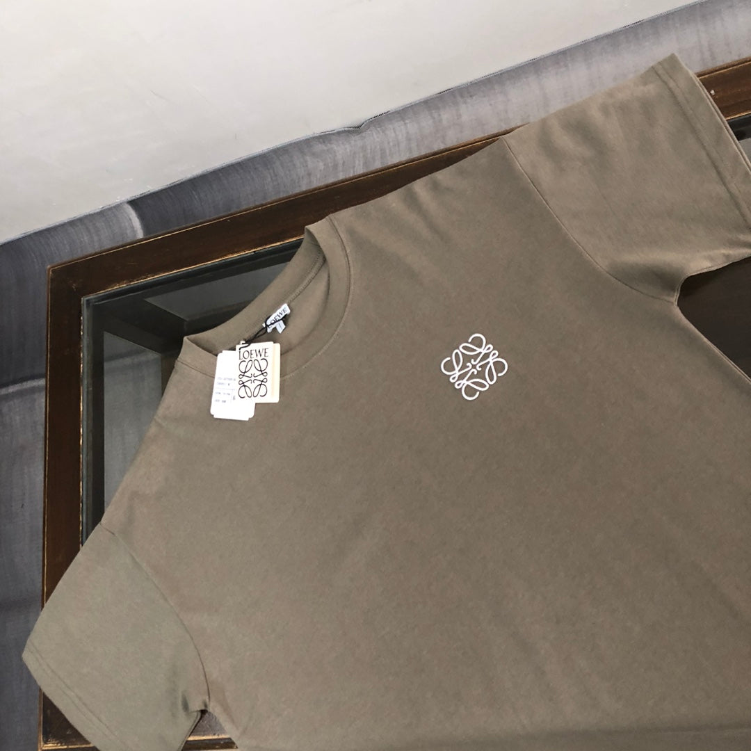 LOEWE 24SS Logo Embroidered Luxury T-Shirt | Unisex Premium Cotton Tee | XS–L