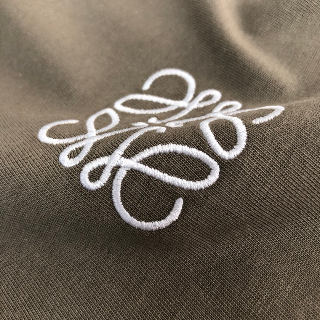 LOEWE 24SS Logo Embroidered Luxury T-Shirt | Unisex Premium Cotton Tee | XS–L