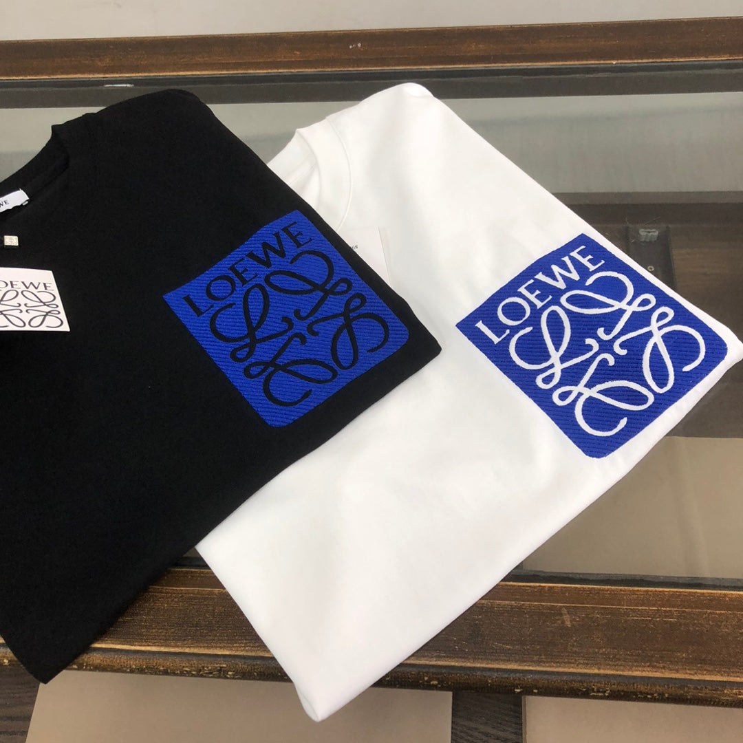 LOEWE 24SS Logo Embroidered Luxury T-Shirt | Unisex Premium Cotton Tee | XS–L