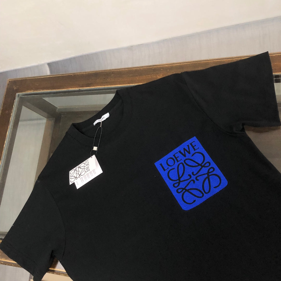 LOEWE 24SS Logo Embroidered Luxury T-Shirt | Unisex Premium Cotton Tee | XS–L