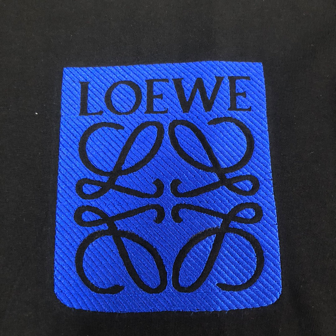 LOEWE 24SS Logo Embroidered Luxury T-Shirt | Unisex Premium Cotton Tee | XS–L