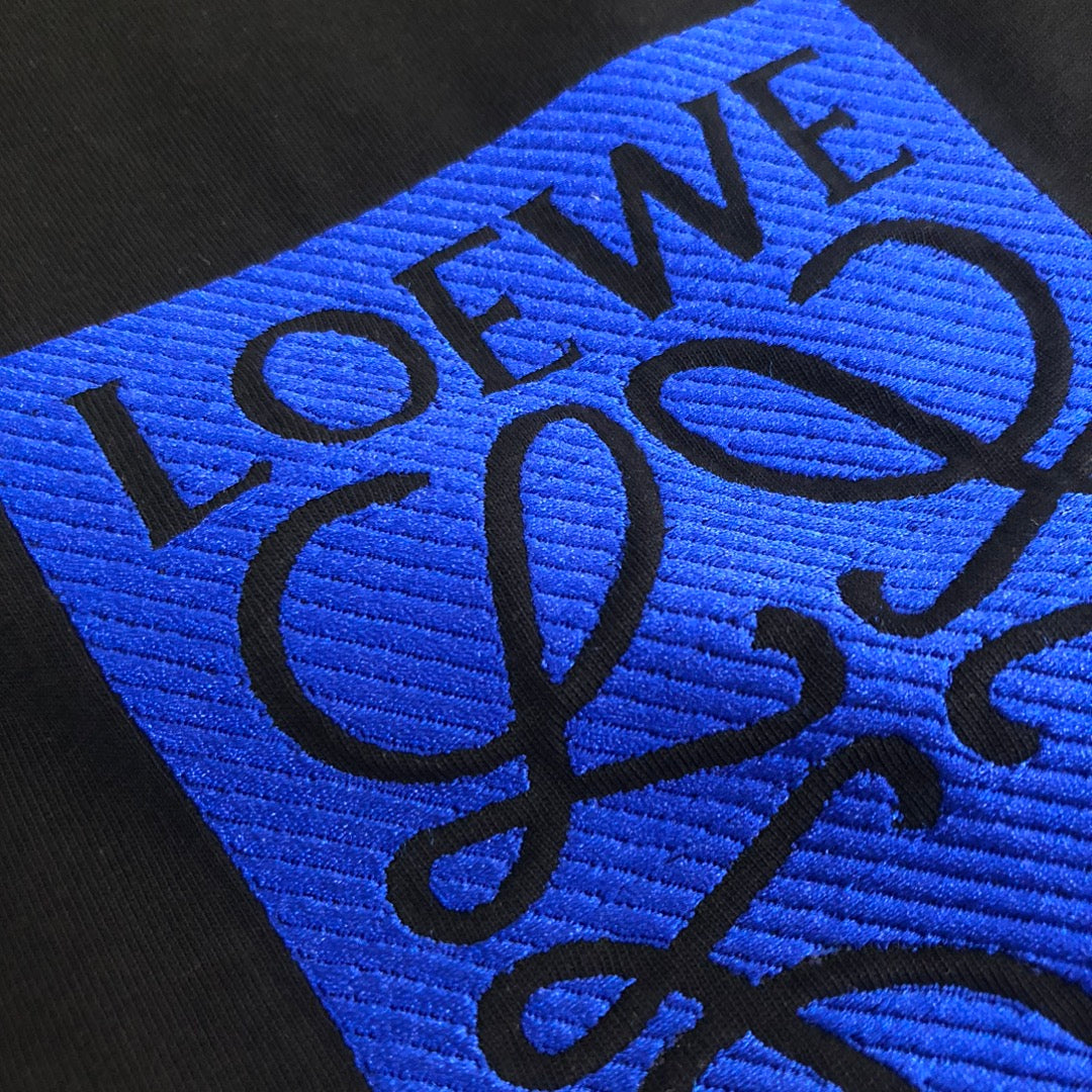 LOEWE 24SS Logo Embroidered Luxury T-Shirt | Unisex Premium Cotton Tee | XS–L