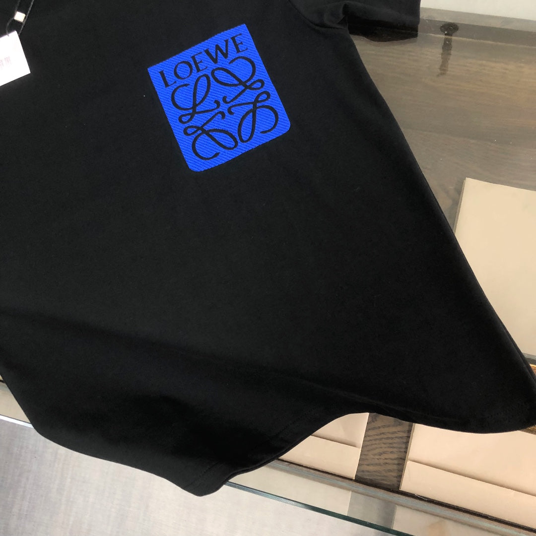 LOEWE 24SS Logo Embroidered Luxury T-Shirt | Unisex Premium Cotton Tee | XS–L