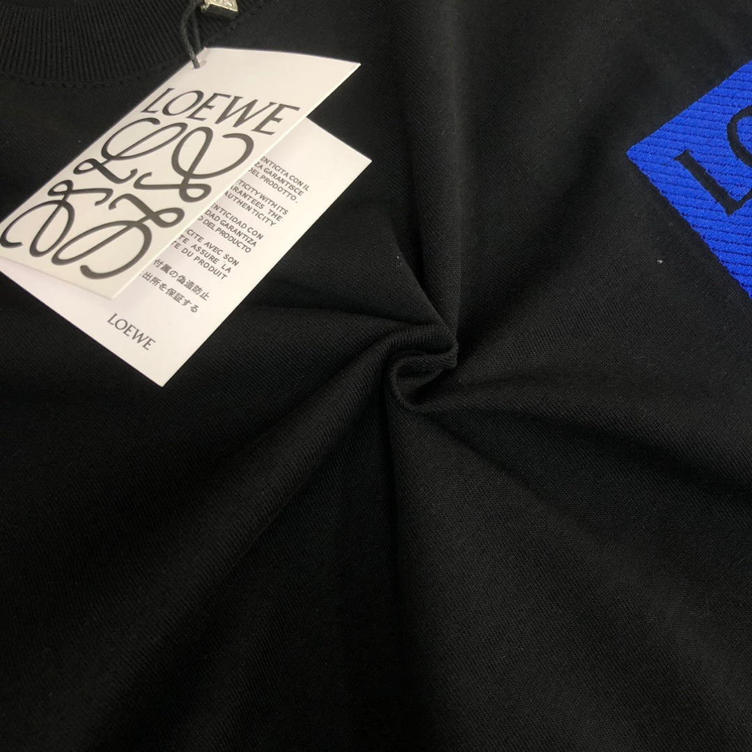 LOEWE 24SS Logo Embroidered Luxury T-Shirt | Unisex Premium Cotton Tee | XS–L