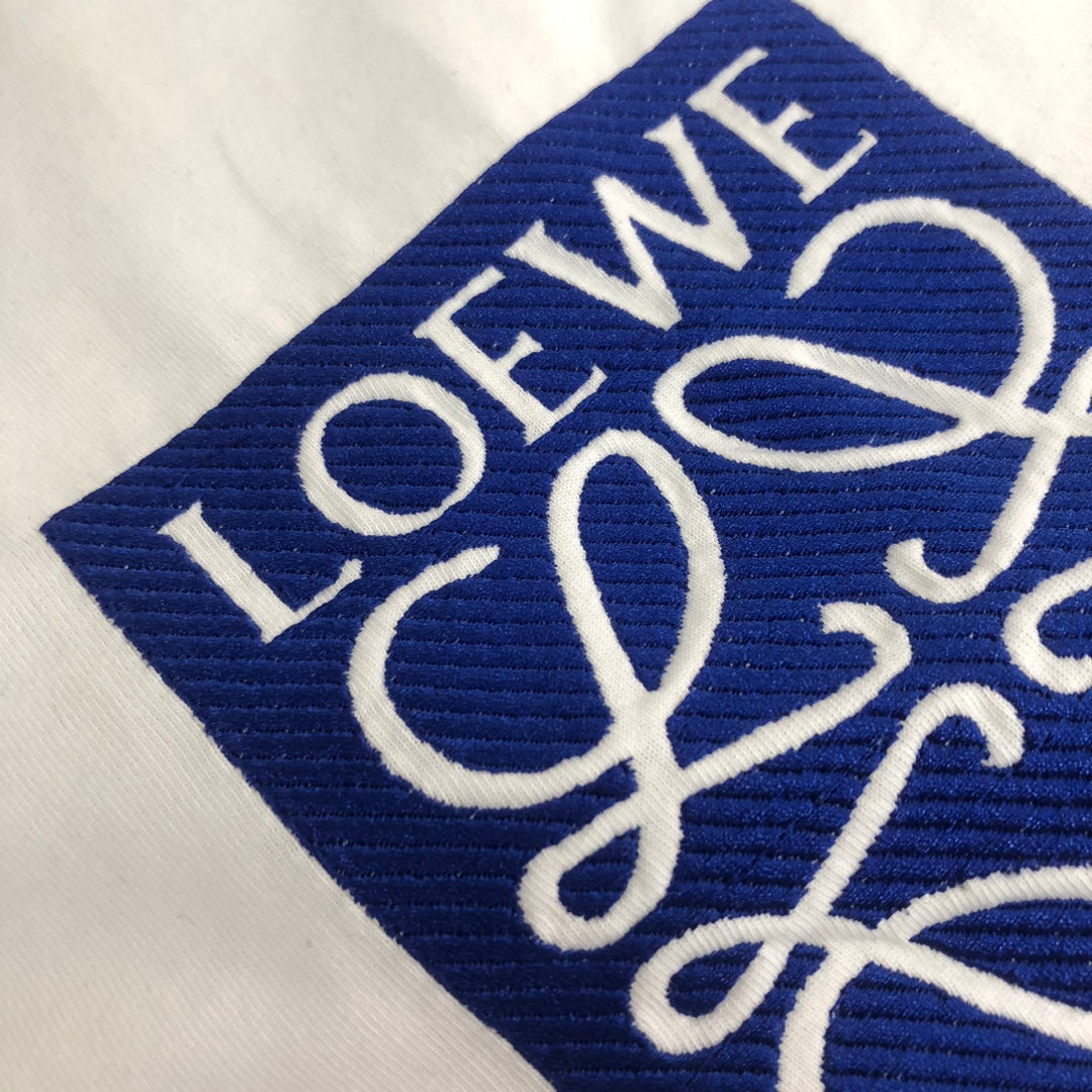 LOEWE 24SS Logo Embroidered Luxury T-Shirt | Unisex Premium Cotton Tee | XS–L