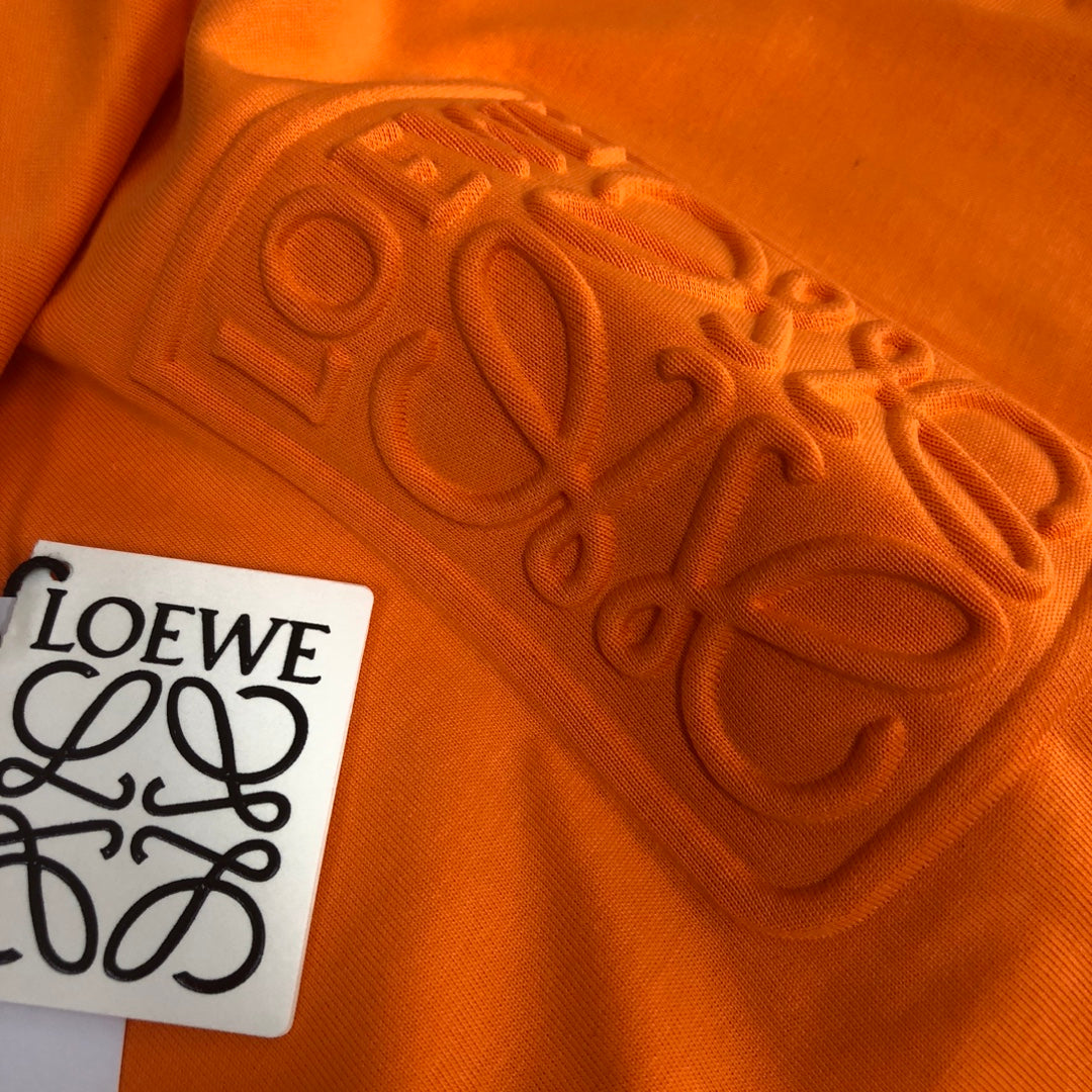 LOEWE 24SS Unisex Logo Embroidered Premium Cotton T-Shirt | XS–L