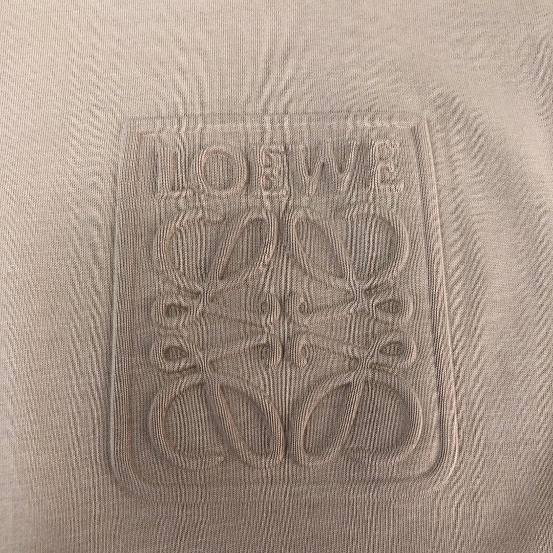 LOEWE 24SS Unisex Logo Embroidered Premium Cotton T-Shirt | XS–L