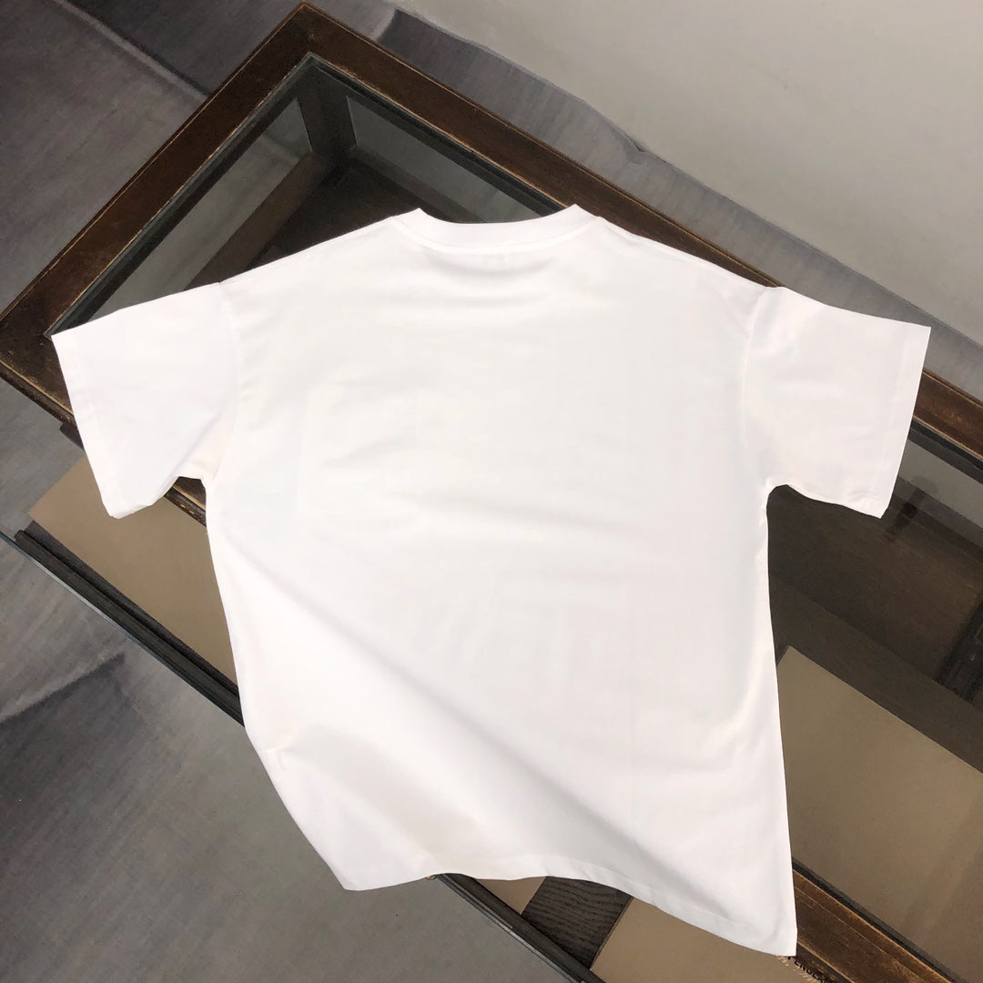 LOEWE 24SS Unisex Logo Embroidered Premium Cotton T-Shirt | XS–L