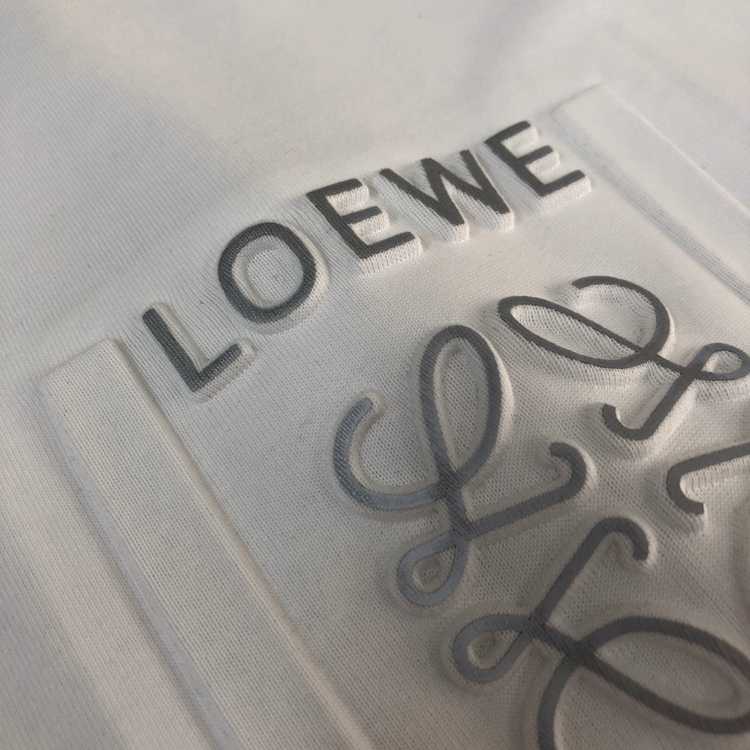 LOEWE 24SS Unisex Logo Embroidered Premium Cotton T-Shirt | XS–L