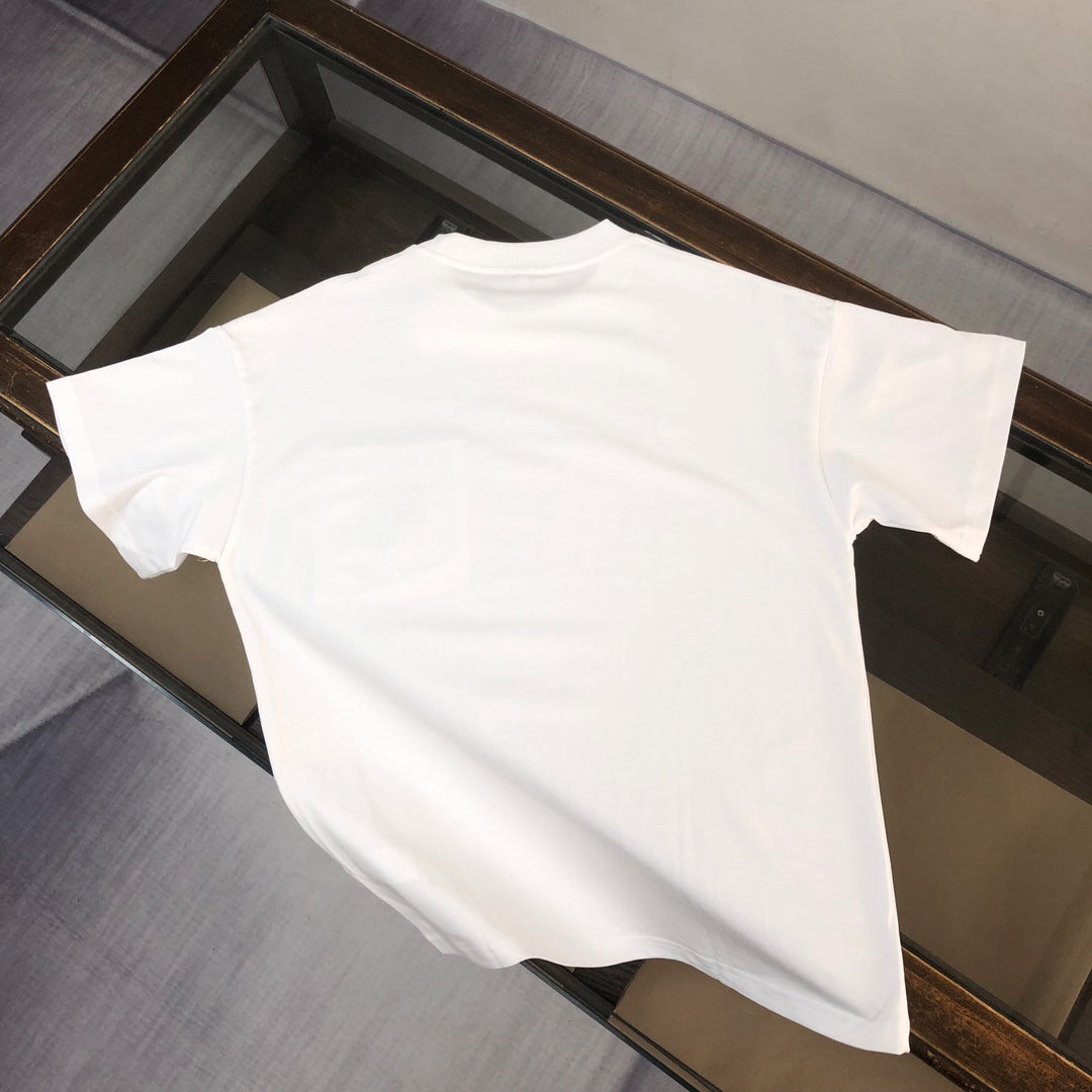 LOEWE 24SS Unisex Logo Embroidered Premium Cotton T-Shirt | XS–L