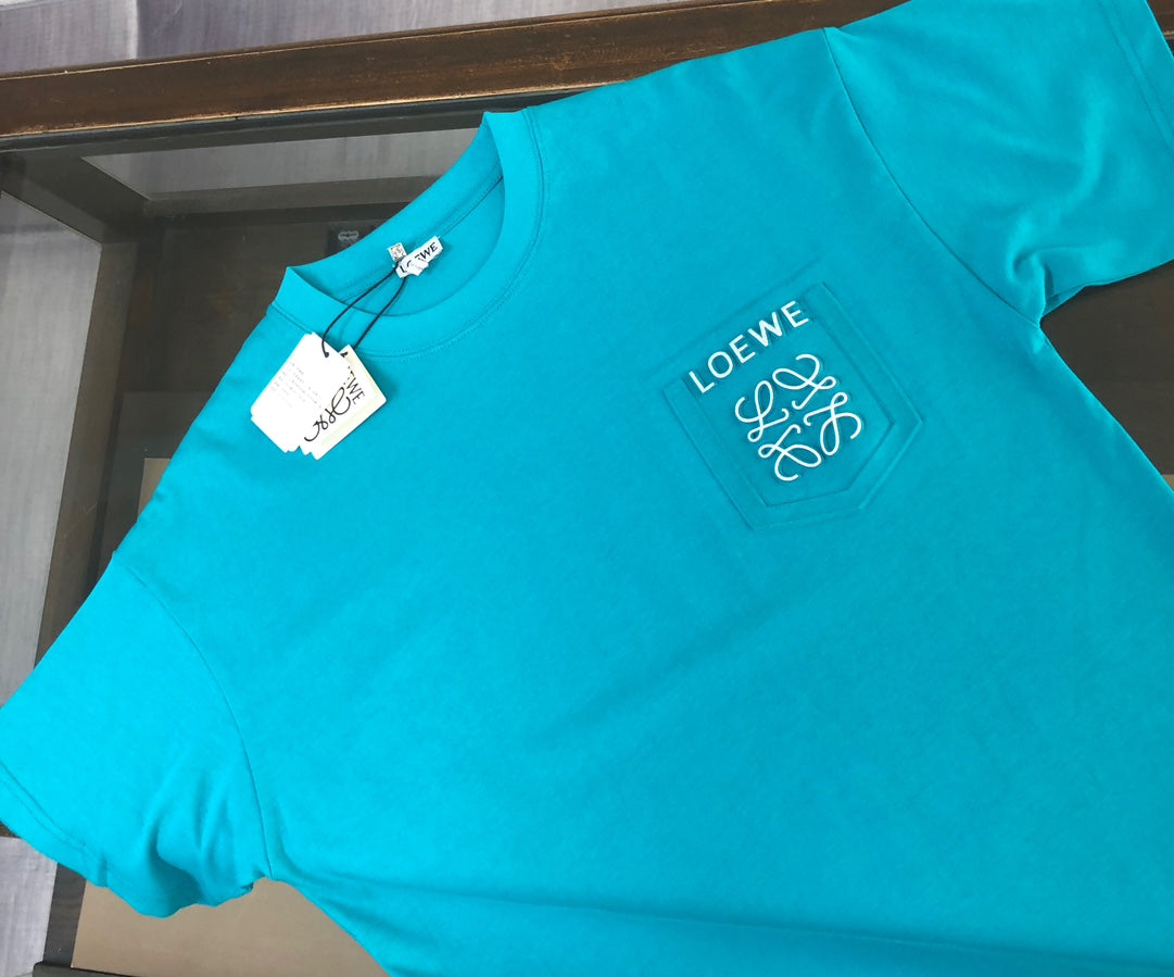 LOEWE 24SS Unisex Logo Embroidered Premium Cotton T-Shirt | XS–L