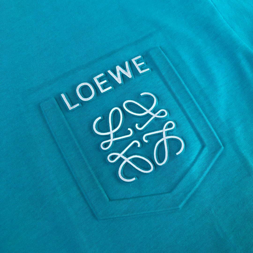 LOEWE 24SS Unisex Logo Embroidered Premium Cotton T-Shirt | XS–L