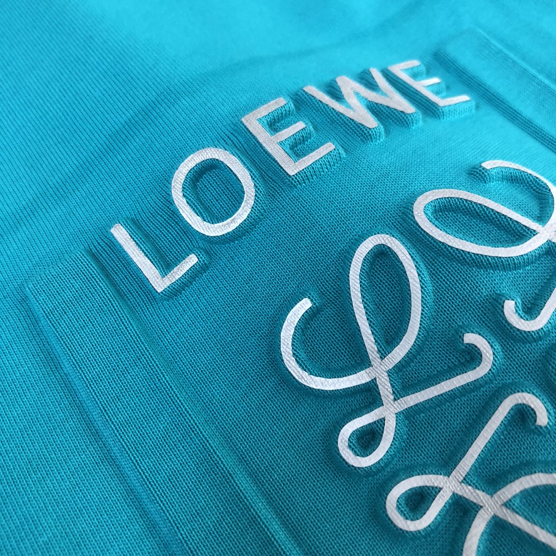 LOEWE 24SS Unisex Logo Embroidered Premium Cotton T-Shirt | XS–L