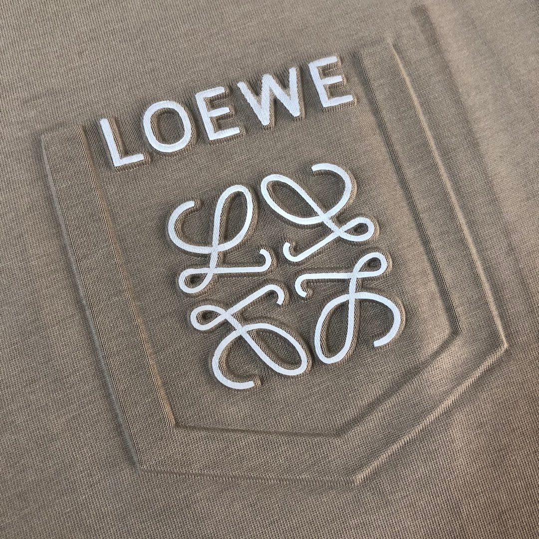 LOEWE 24SS Unisex Logo Embroidered Premium Cotton T-Shirt | XS–L