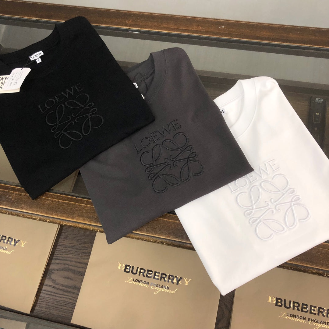LOEWE 2024 Early Spring Unisex Embroidered Logo T-Shirt | XS–L