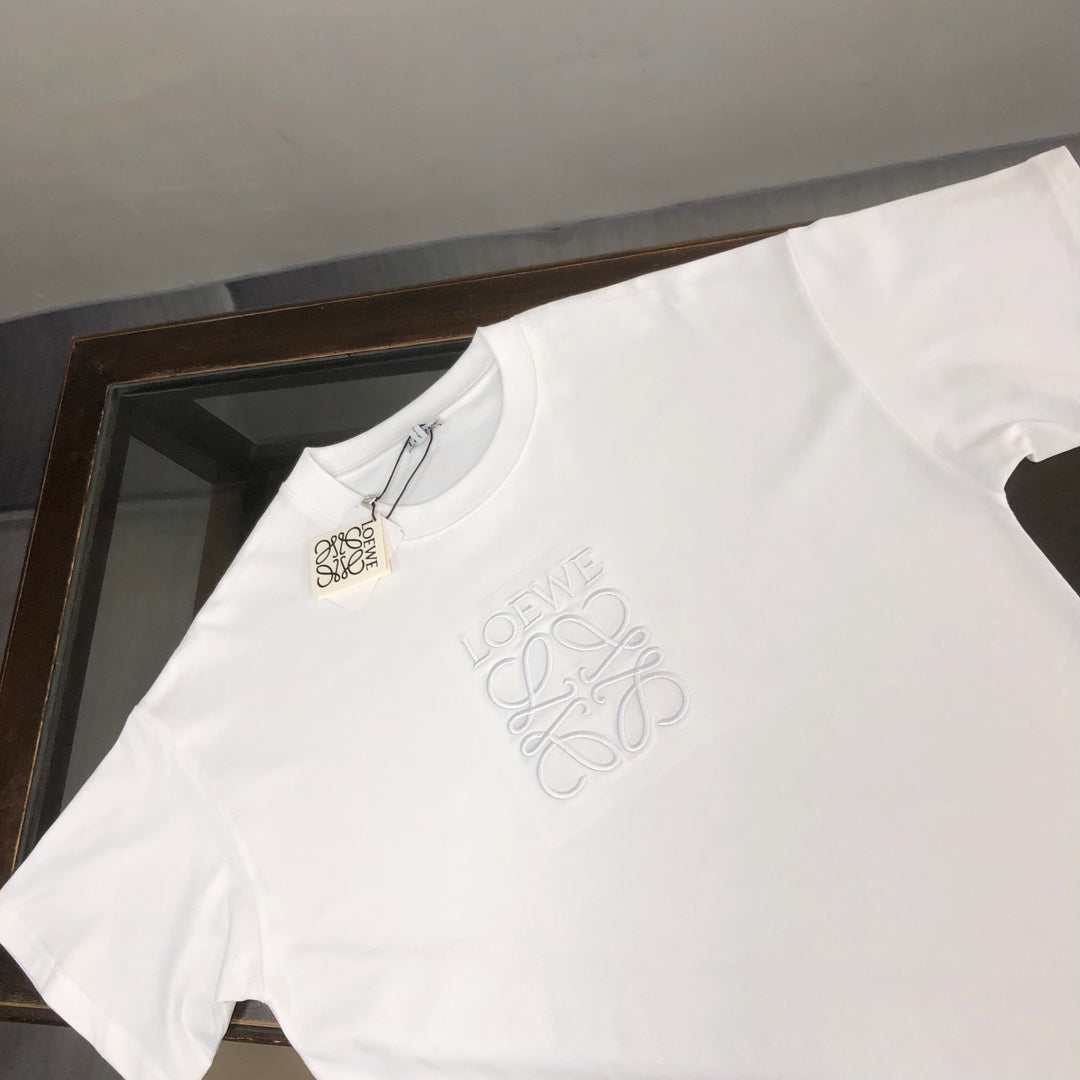 LOEWE 2024 Early Spring Unisex Embroidered Logo T-Shirt | XS–L