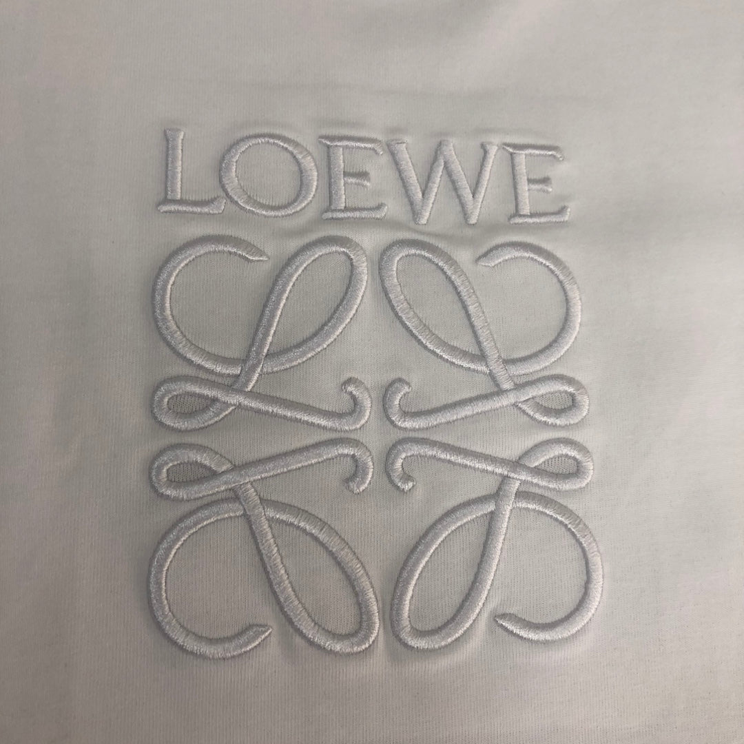 LOEWE 2024 Early Spring Unisex Embroidered Logo T-Shirt | XS–L