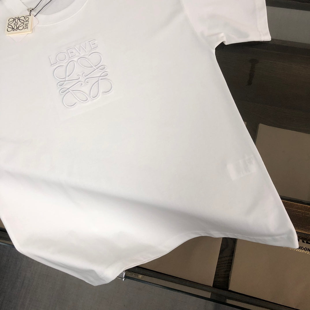 LOEWE 2024 Early Spring Unisex Embroidered Logo T-Shirt | XS–L