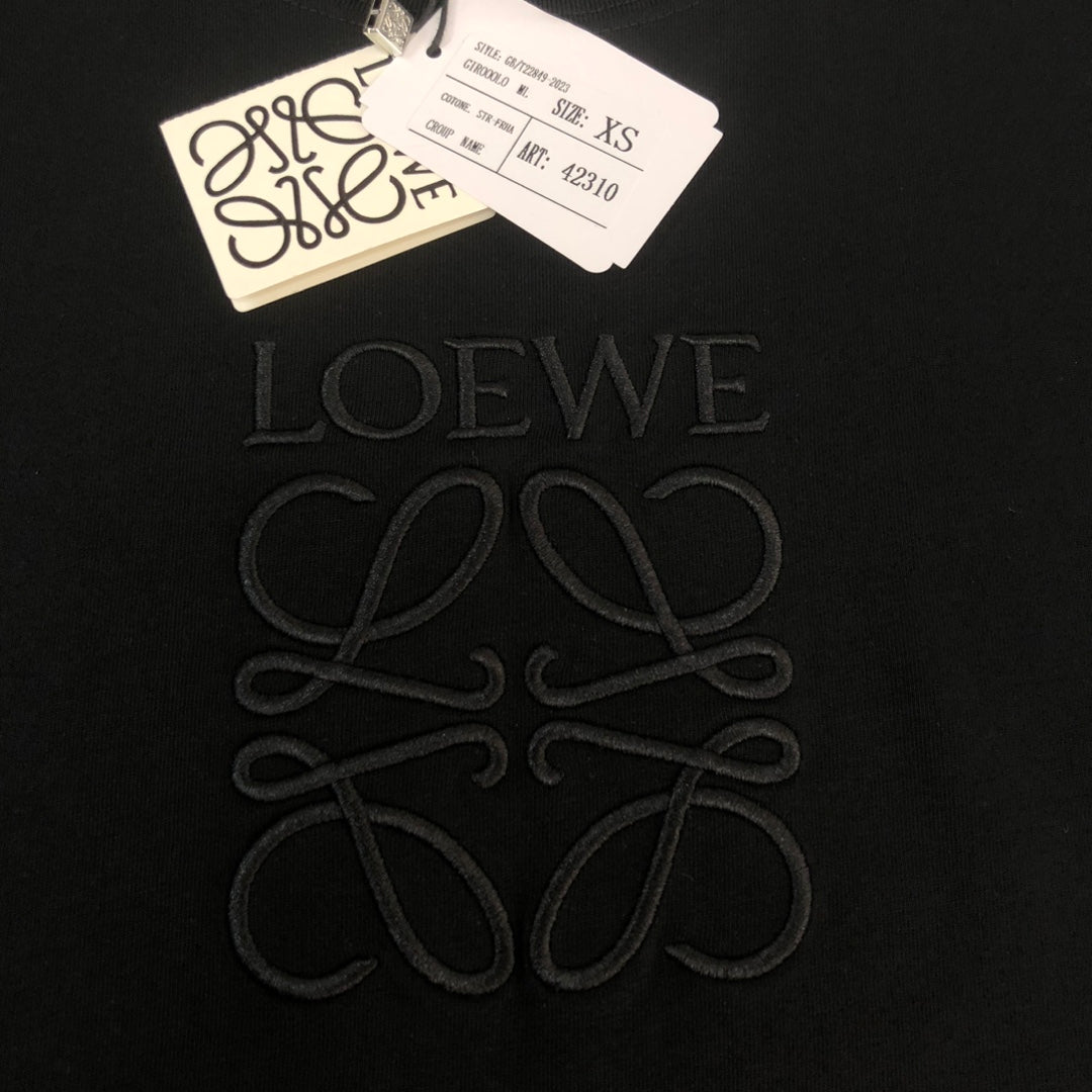 LOEWE 2024 Early Spring Unisex Embroidered Logo T-Shirt | XS–L