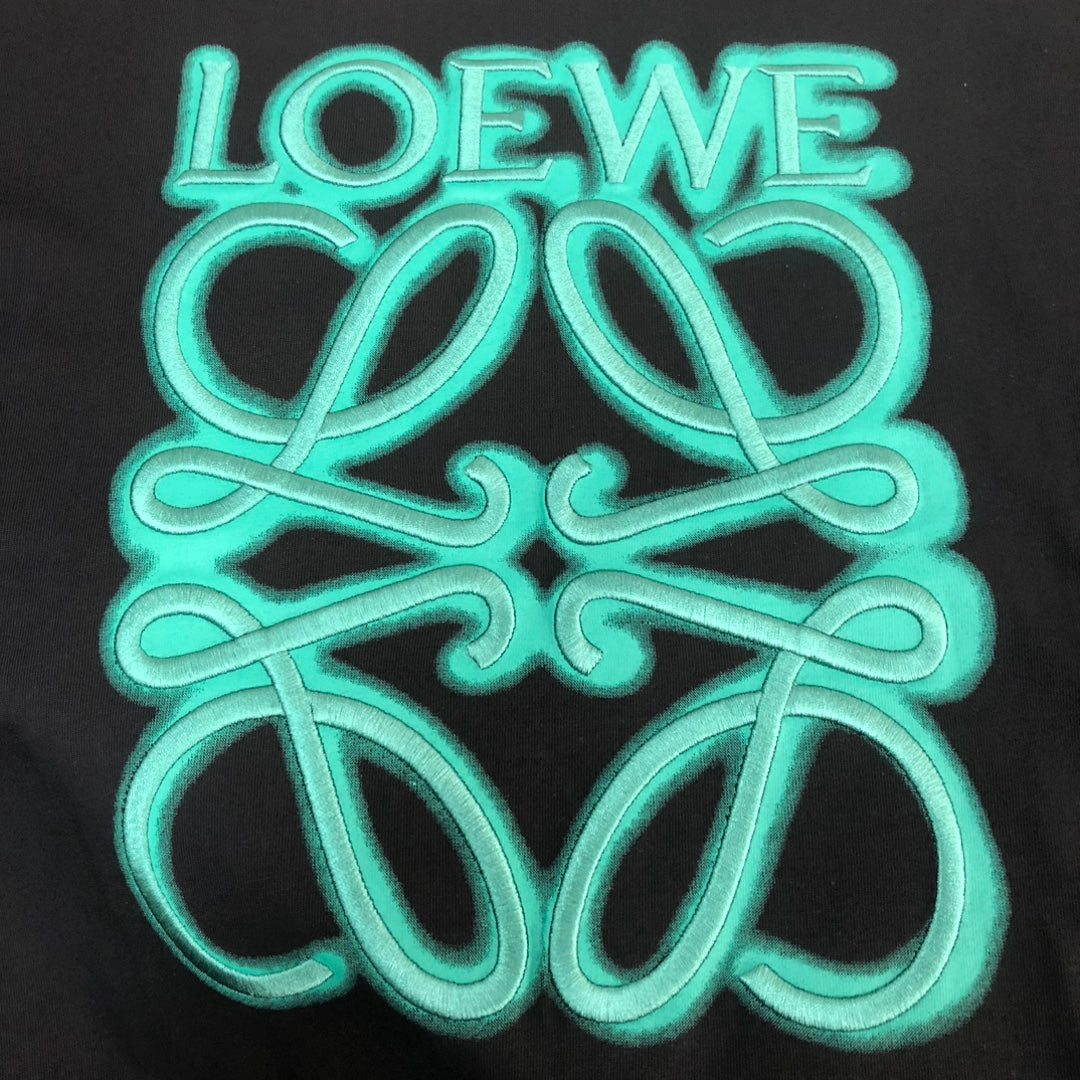 LOEWE 24SS Unisex Heavyweight Cotton Logo Embroidered T-Shirt | XS–L