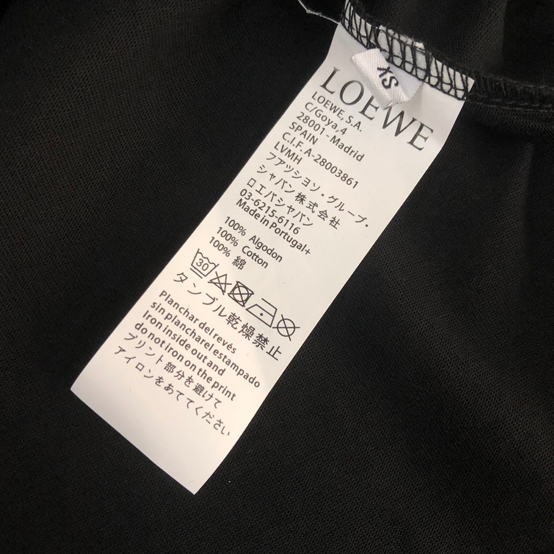LOEWE 24SS Unisex Heavyweight Cotton Logo Embroidered T-Shirt | XS–L