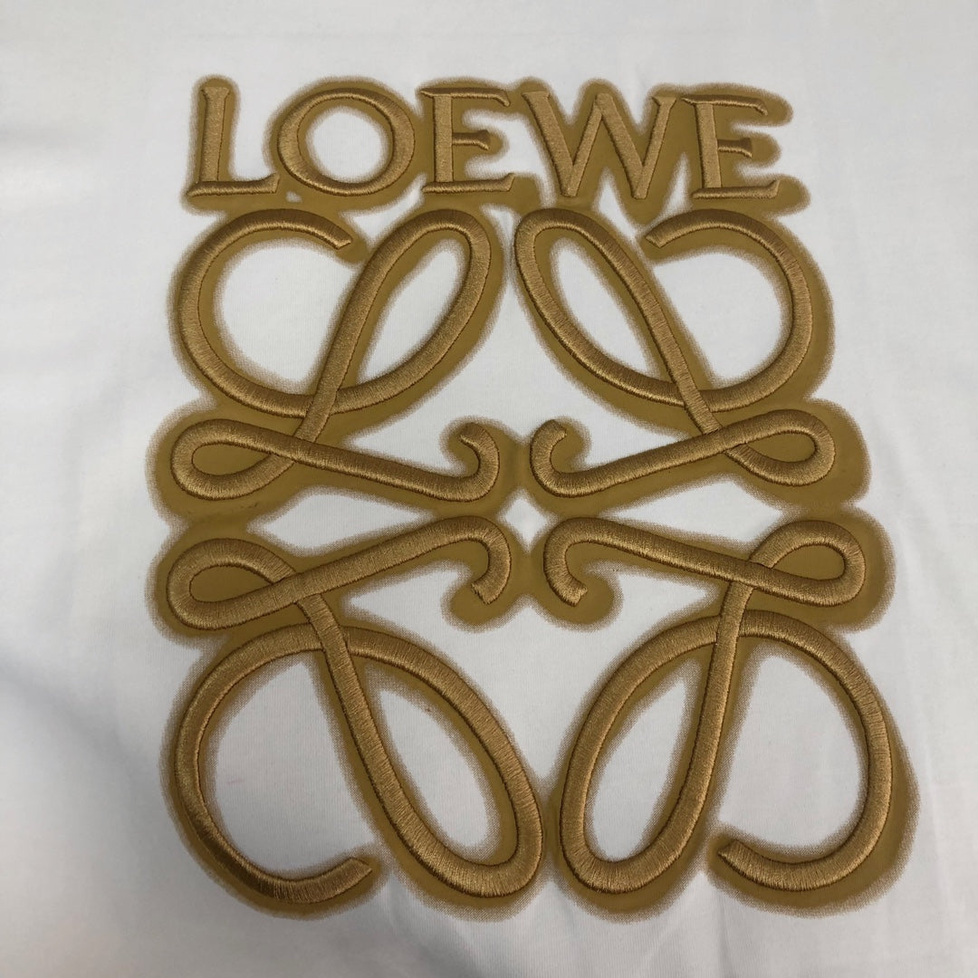 LOEWE 24SS Unisex Heavyweight Cotton Logo Embroidered T-Shirt | XS–L