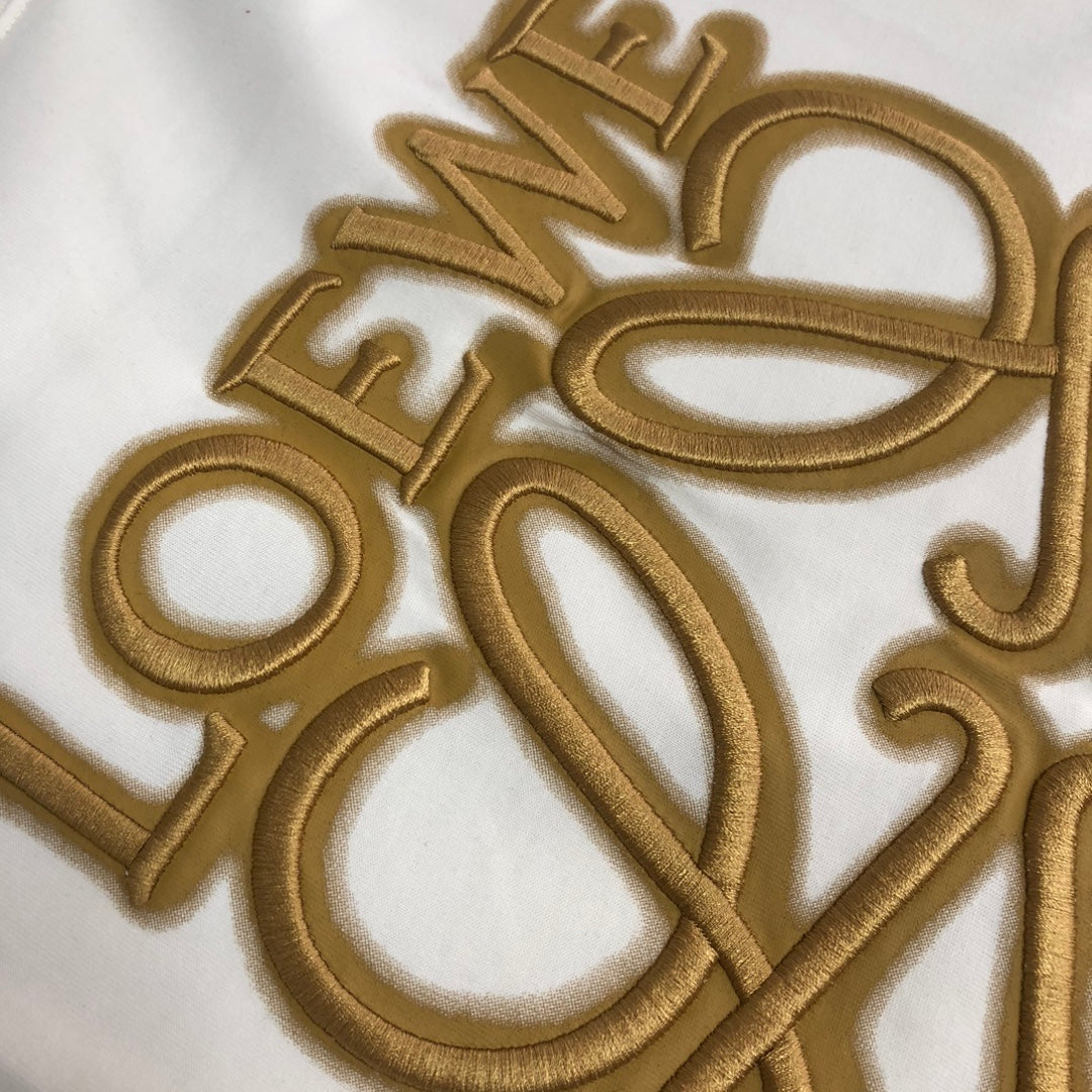 LOEWE 24SS Unisex Heavyweight Cotton Logo Embroidered T-Shirt | XS–L