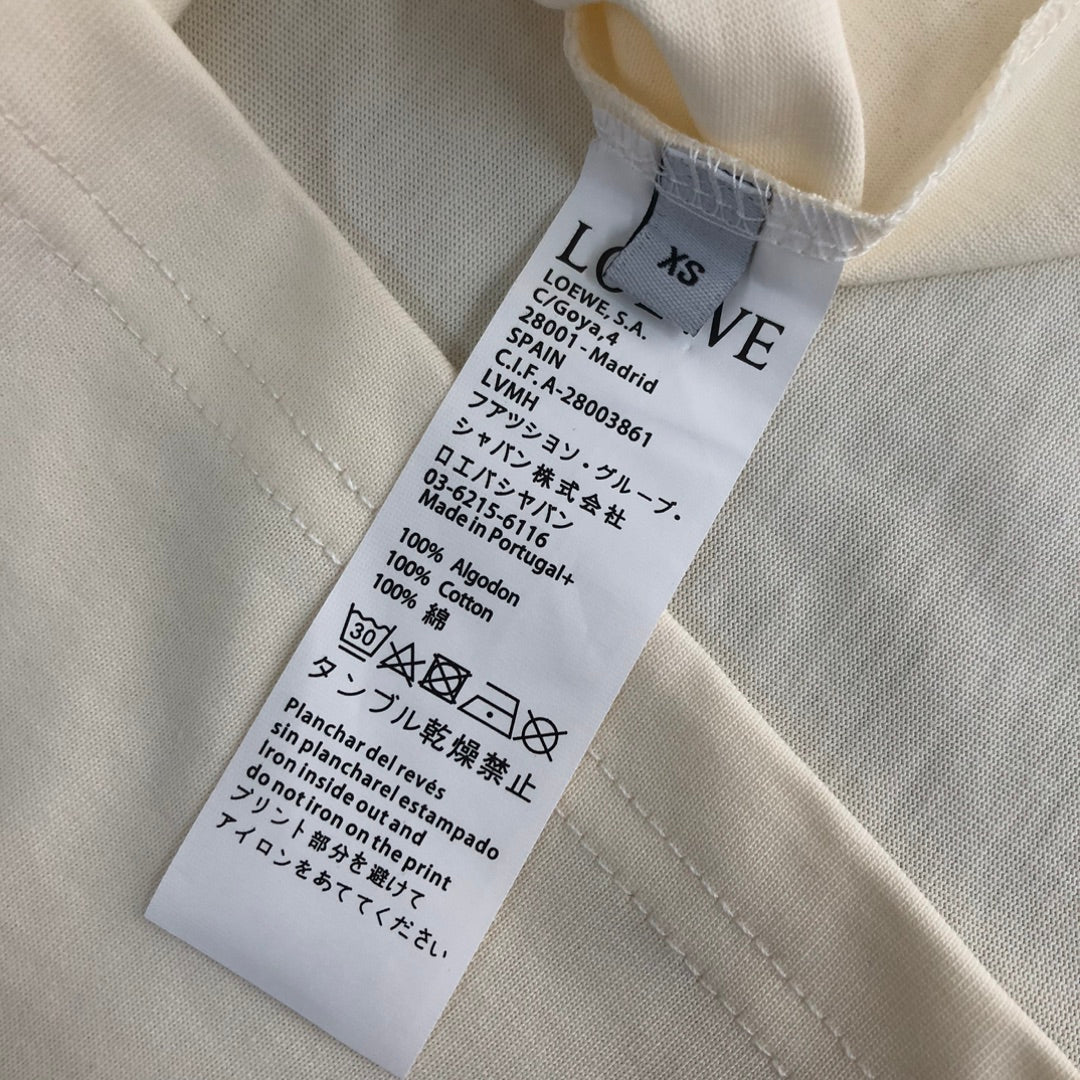 LOEWE 24SS Unisex Heavyweight Cotton Logo Embroidered T-Shirt | XS–L