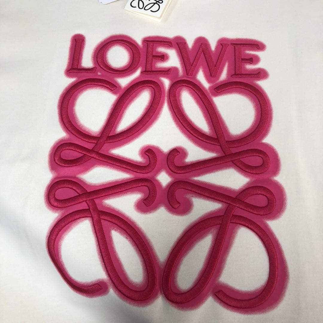 LOEWE 24SS Unisex Heavyweight Cotton Logo Embroidered T-Shirt | XS–L