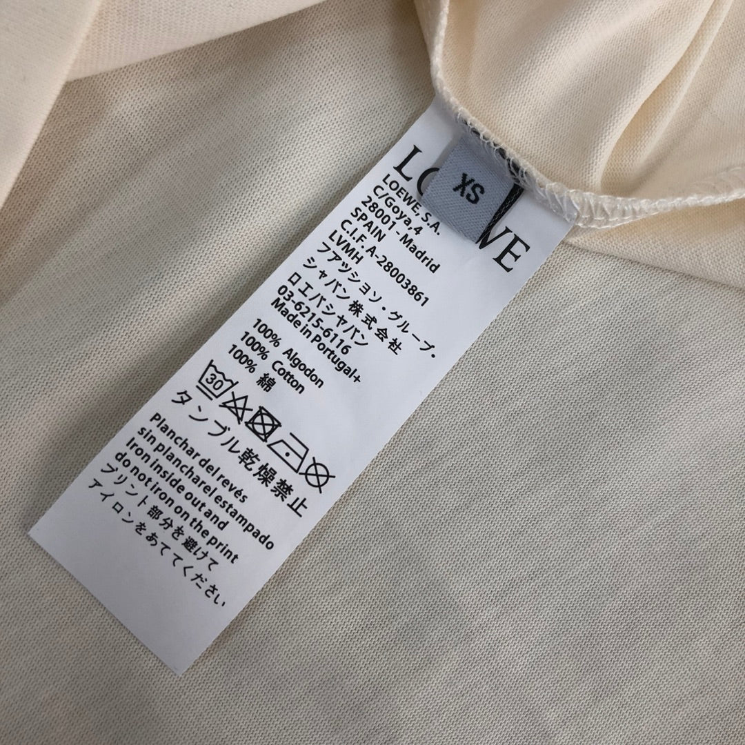 LOEWE 24SS Unisex Heavyweight Cotton Logo Embroidered T-Shirt | XS–L