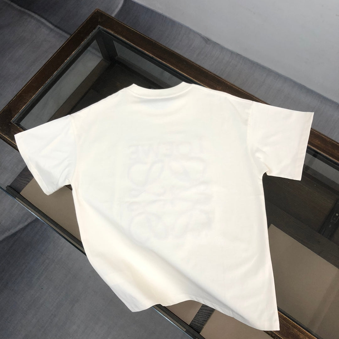 LOEWE 24SS Unisex Heavyweight Cotton Logo Embroidered T-Shirt | XS–L