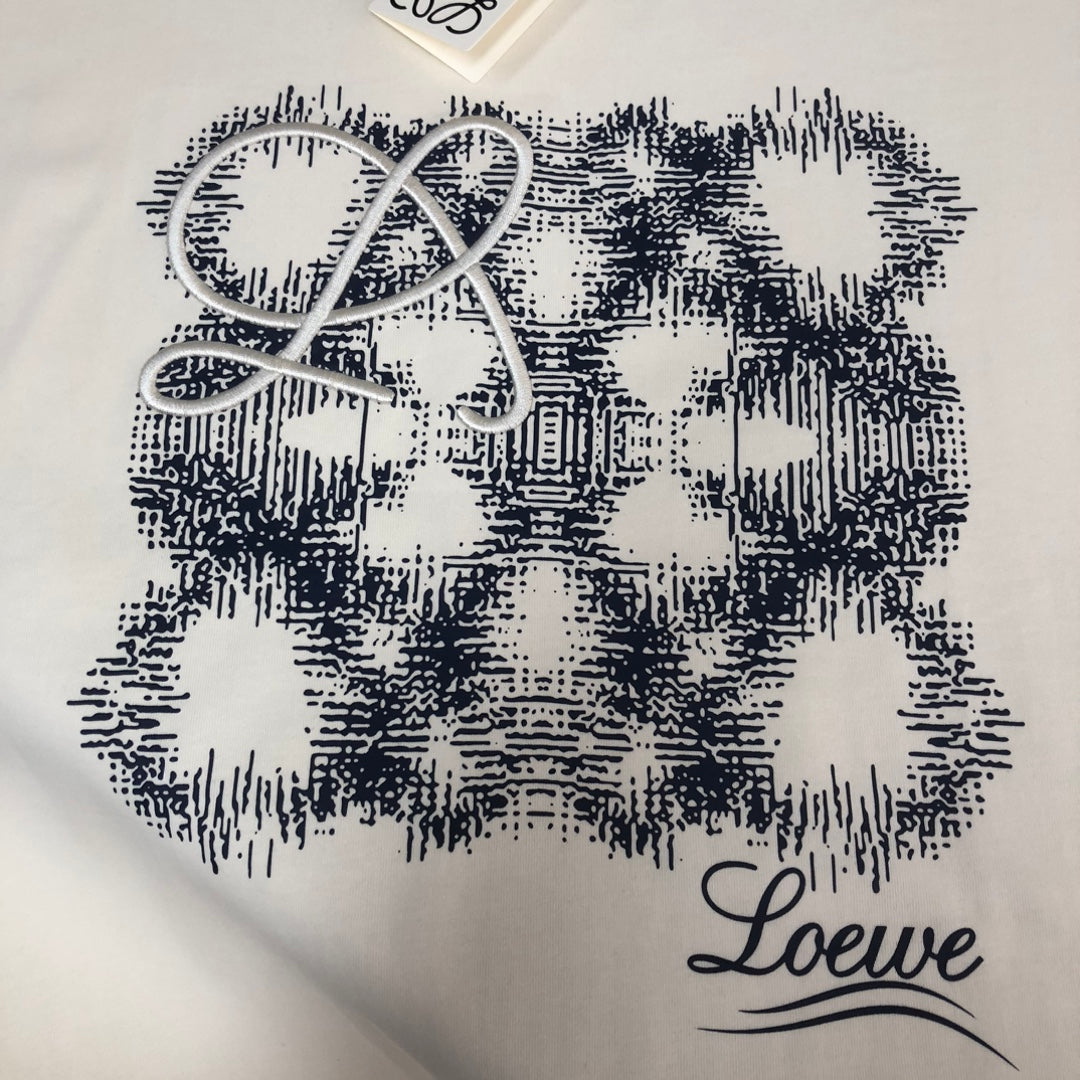 LOEWE 24SS Unisex Heavyweight Cotton Logo Embroidered T-Shirt | XS–L