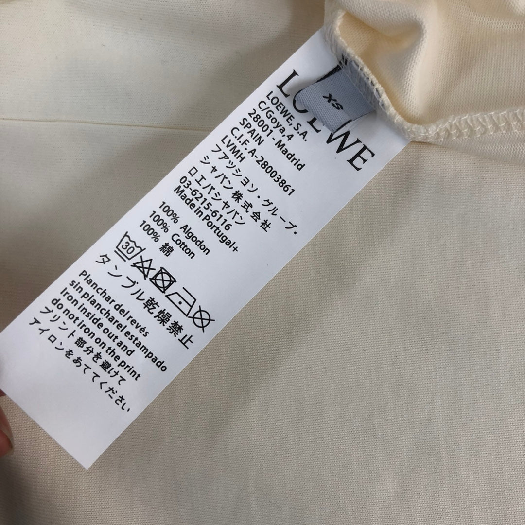 LOEWE 24SS Unisex Heavyweight Cotton Logo Embroidered T-Shirt | XS–L