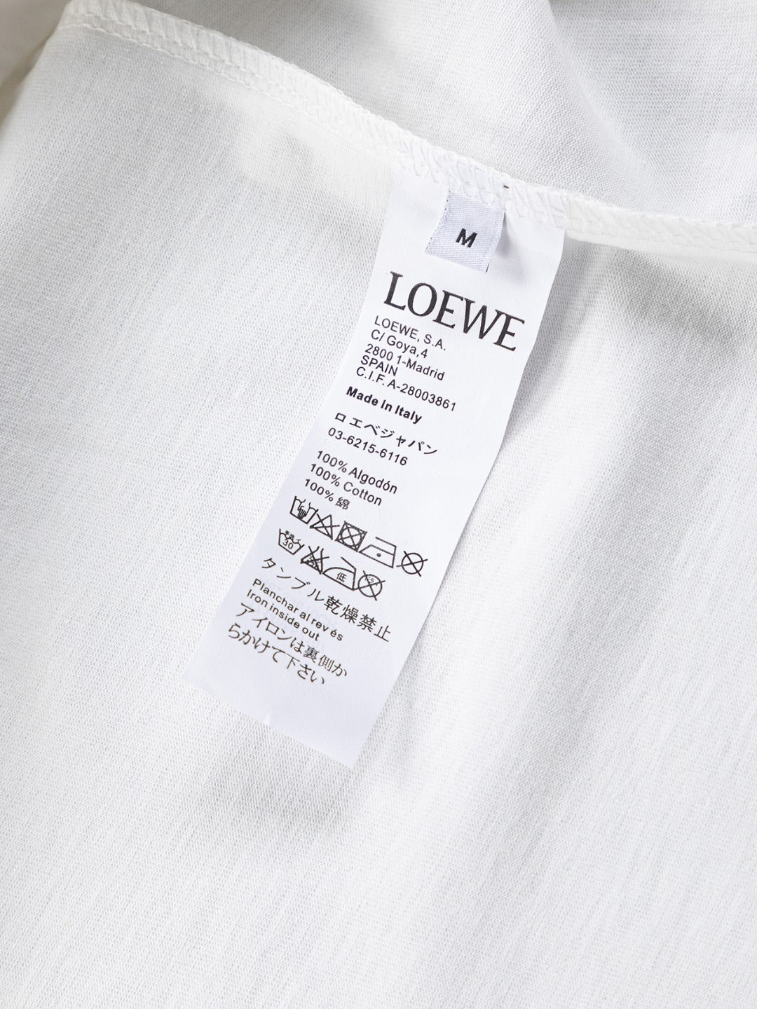 LOEWE 25SS Suna Fujita Collaboration Embroidered Rabbit T-Shirt | S–XL