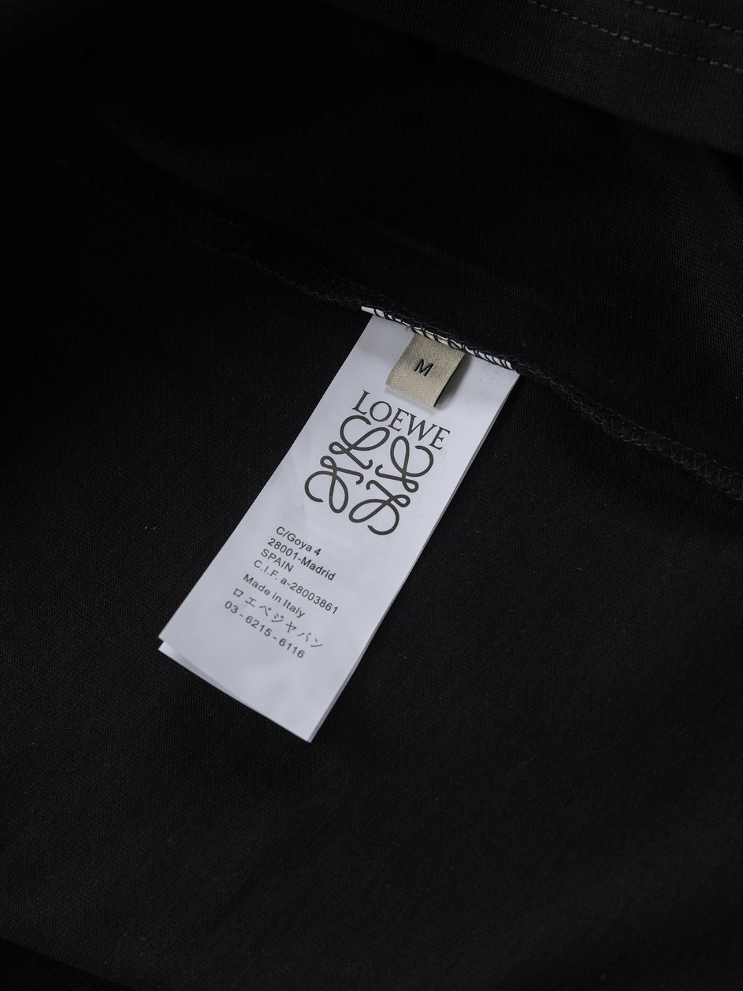 LOEWE 25SS Contrast Embroidered Misaligned Logo T-Shirt | S–XL