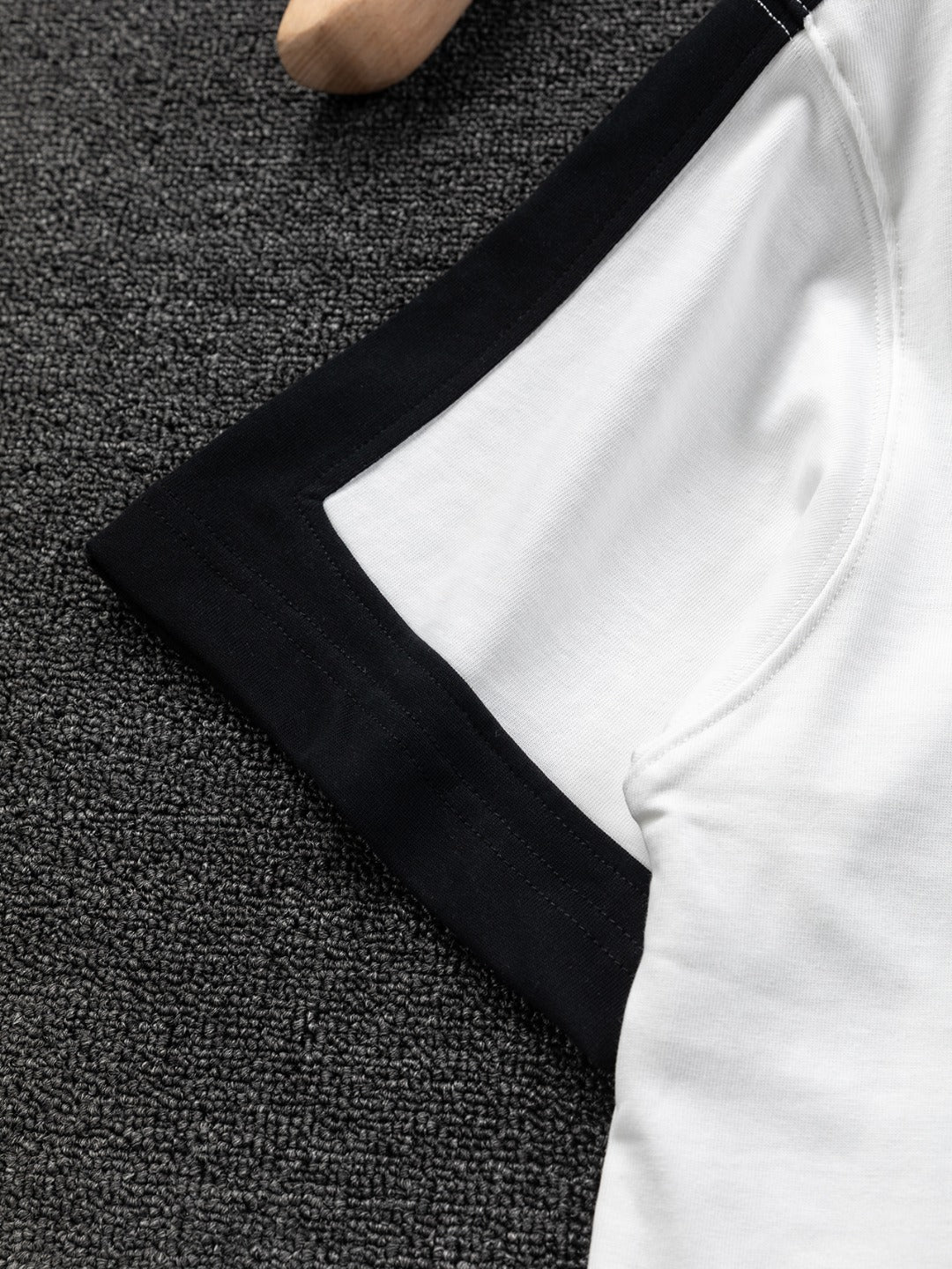 LOEWE 25SS Black & White Panel Embroidered Logo T-Shirt | S–XL
