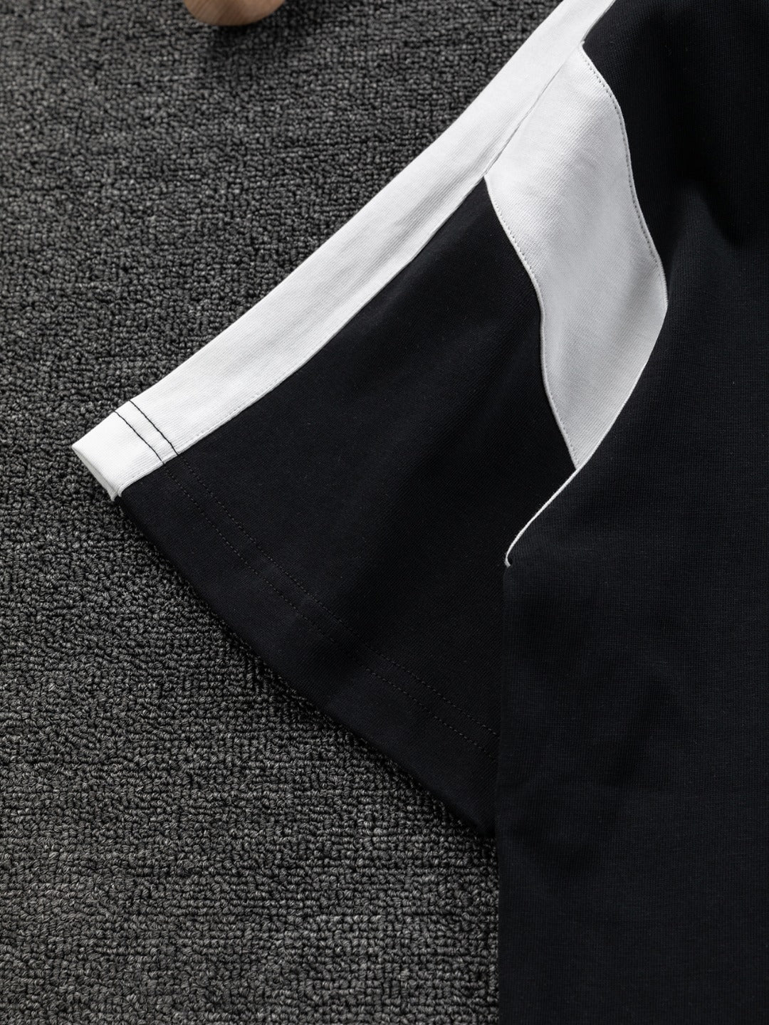 LOEWE 25SS Black & White Panel Embroidered Logo T-Shirt | S–XL