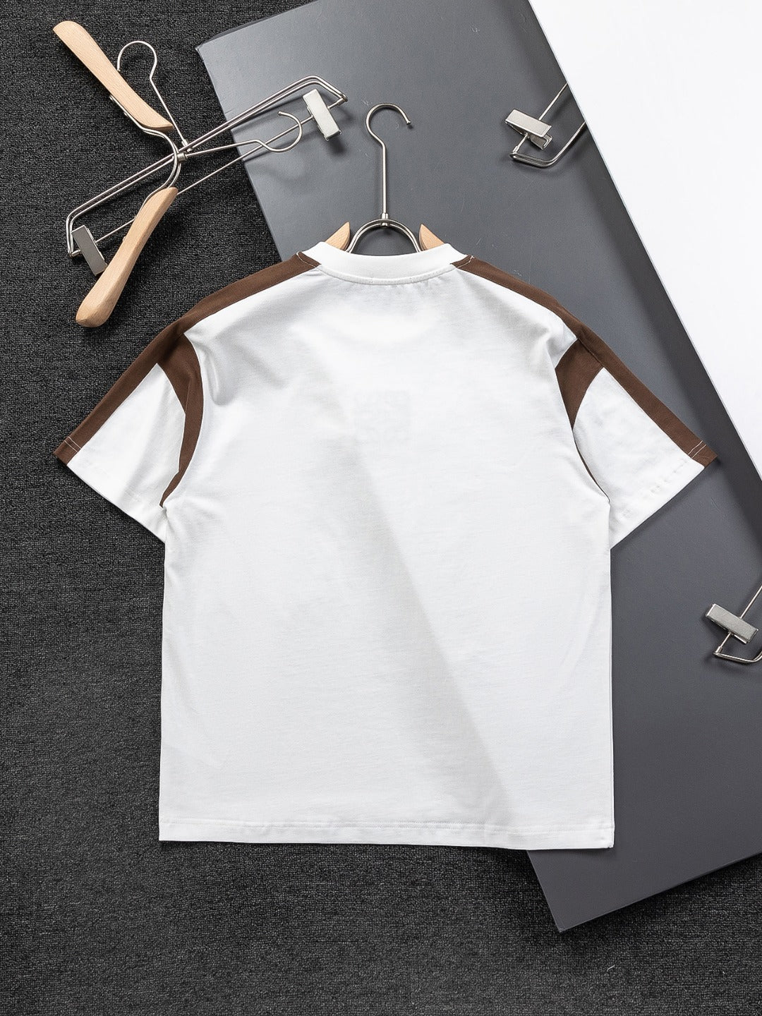 LOEWE 25SS Black & White Panel Embroidered Logo T-Shirt | S–XL