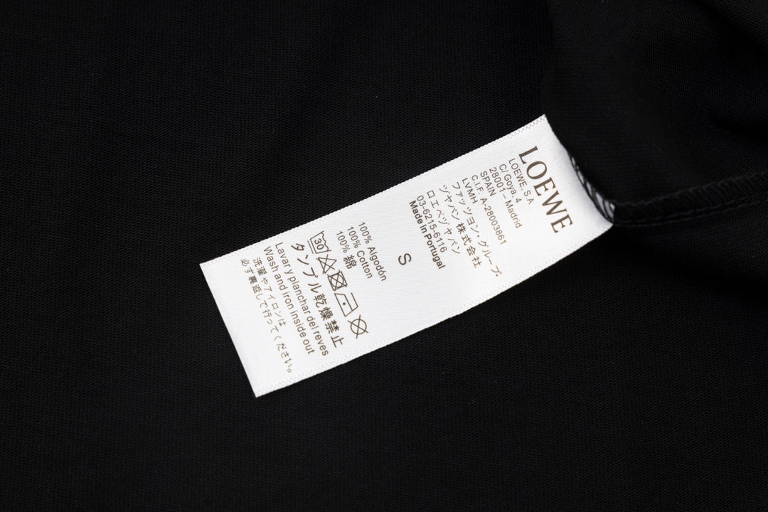 LOEWE x Studio Ghibli 24SS Howl’s Moving Castle Calcifer Embroidered T-Shirt | XS–L | Black/White