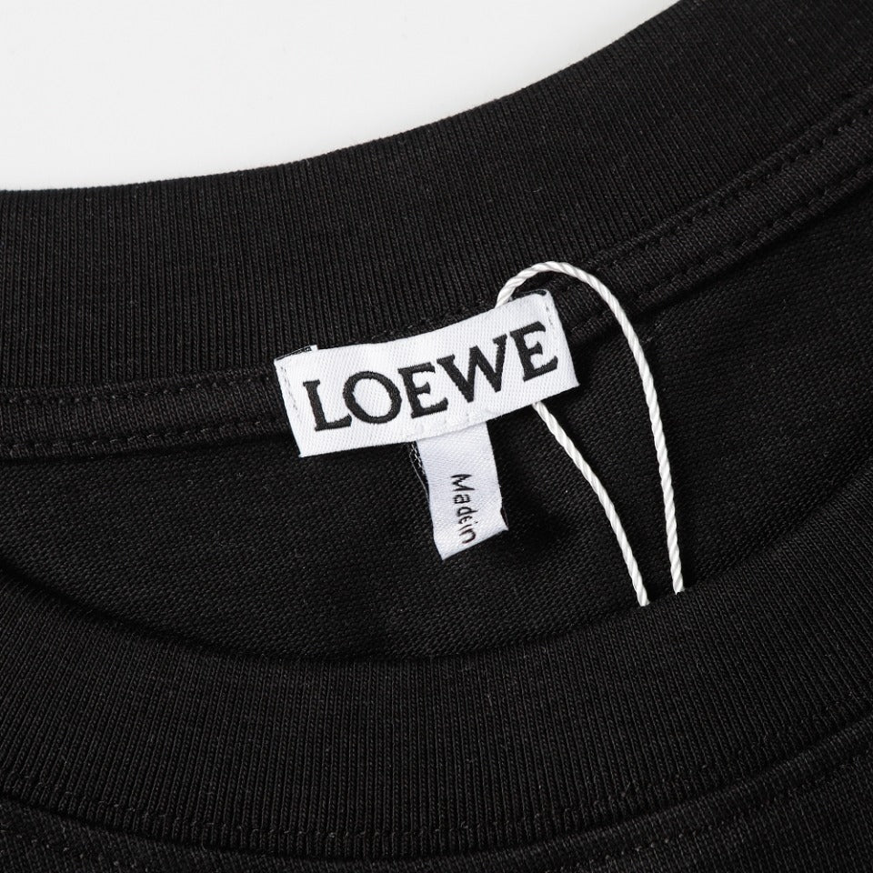 LOEWE 2024 Embroidered Logo T-Shirt | 350G Premium Cotton | Unisex XS–L