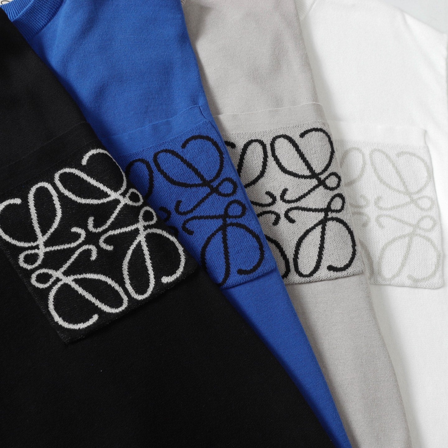 LOEWE Modal Anagram Pocket Knit T-Shirt | Unisex XS–L
