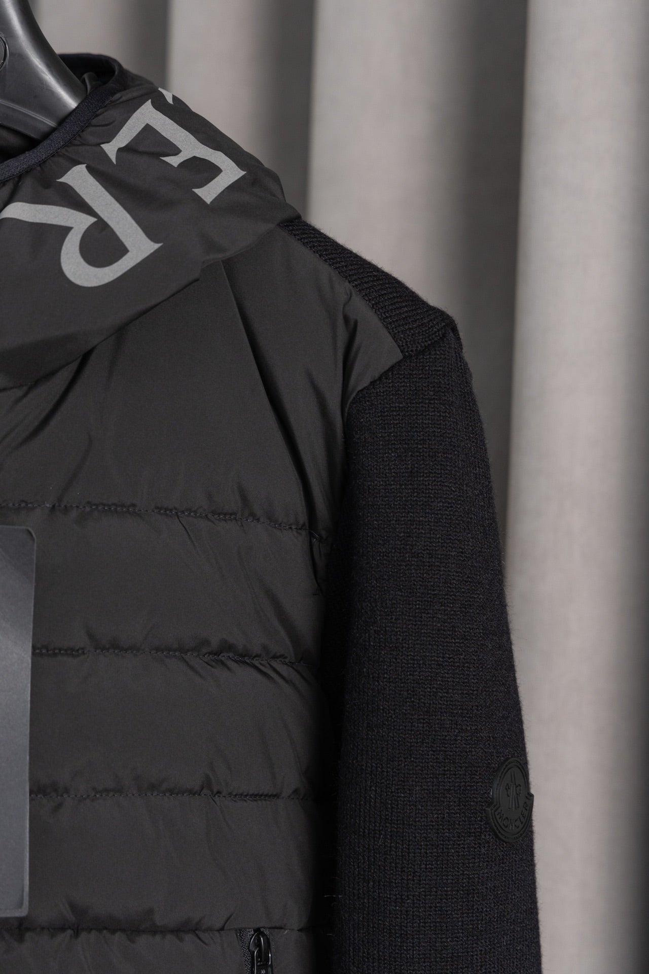 MONCLER New Knit-Paneled Down Jacket | Black | Size 1–4