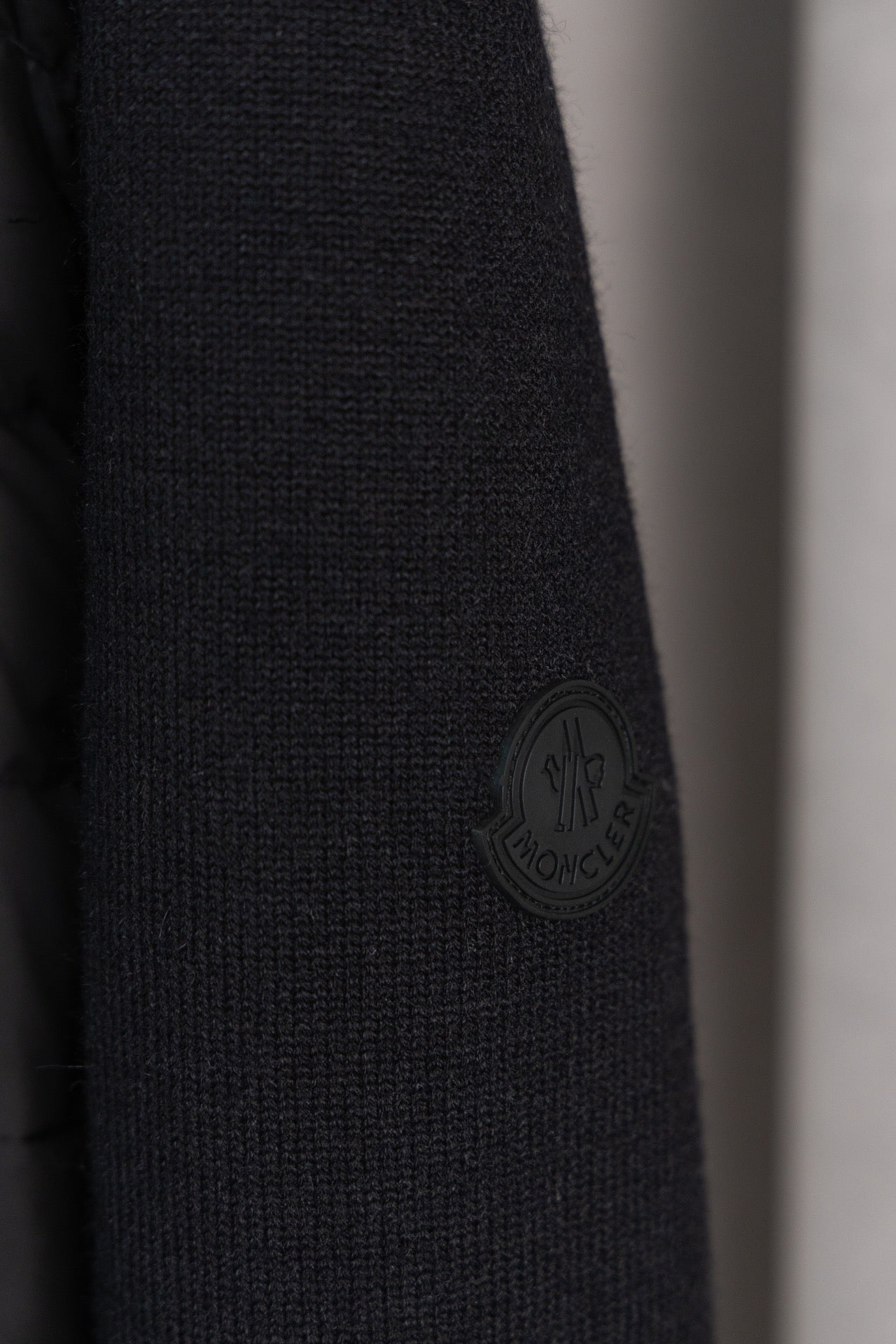 MONCLER New Knit-Paneled Down Jacket | Black | Size 1–4