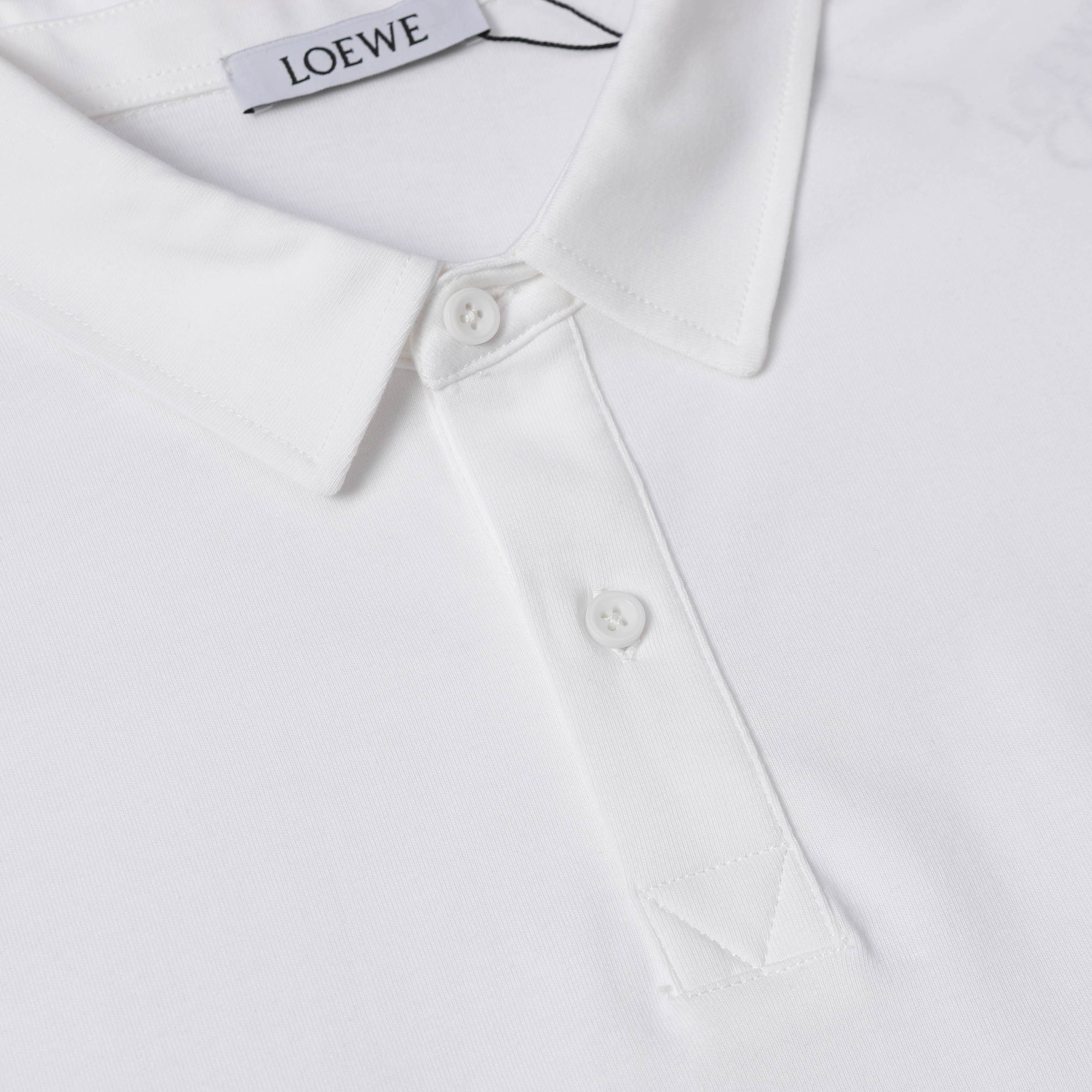 LOEWE 25SS Luxury Terry Embroidery Polo Shirt | S–XXL